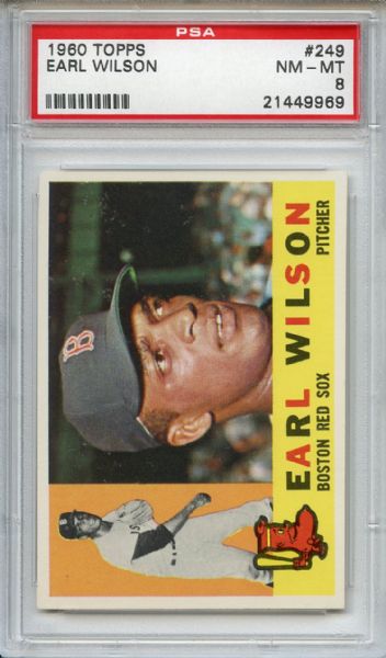 1960 Topps 249 Earl Wilson PSA NM-MT 8