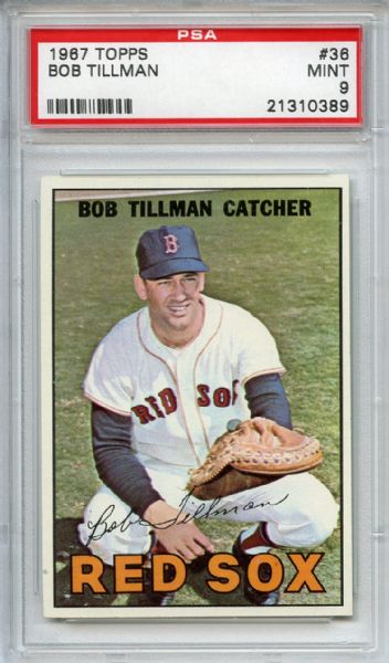 1967 Topps 36 Bob Tillman PSA MINT 9