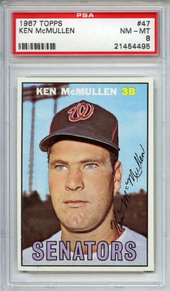 1967 Topps 47 Ken McMullen PSA NM-MT 8