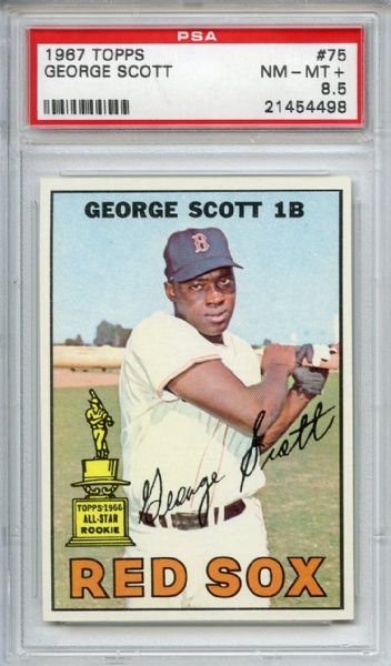 1967 Topps 75 George Scott PSA NM-MT+ 8.5