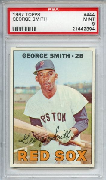 1967 Topps 444 George Smith PSA MINT 9