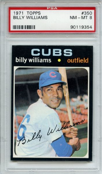 1971 Topps 350 Billy Williams PSA NM-MT 8