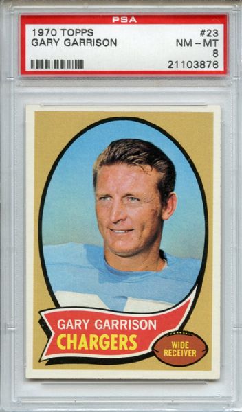 1970 Topps 23 Gary Garrison PSA NM-MT 8