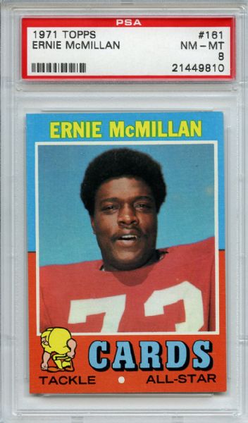1971 Topps 161 Ernie McMillan PSA NM-MT 8