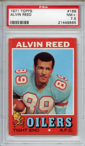 1971 Topps 169 Alvin Reed PSA NM+ 7.5