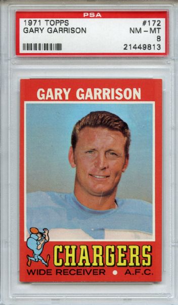 1971 Topps 172 Gary Garrison PSA NM-MT 8
