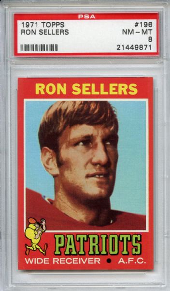 1971 Topps 196 Ron Sellers PSA NM-MT 8
