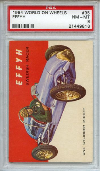 1954 World on Wheels 35 Effyh PSA NM-MT 8