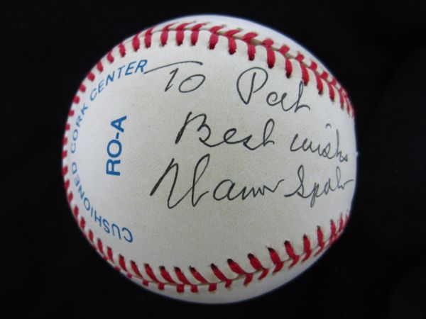 Warren Spahn Signed OAL Baseball PSA/DNA