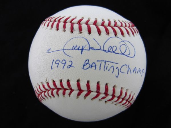 Gary Sheffield 1992 Batting Champ Signed OML Baseball PSA/DNA