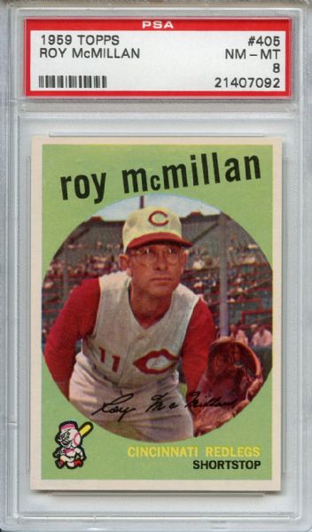 1959 Topps 405 Roy McMillan PSA NM-MT 8