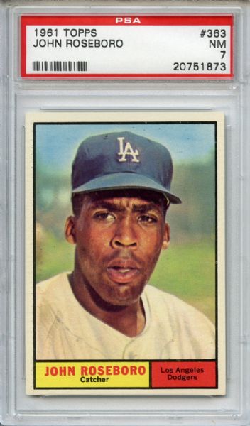 1961 Topps 363 John Roseboro PSA NM 7