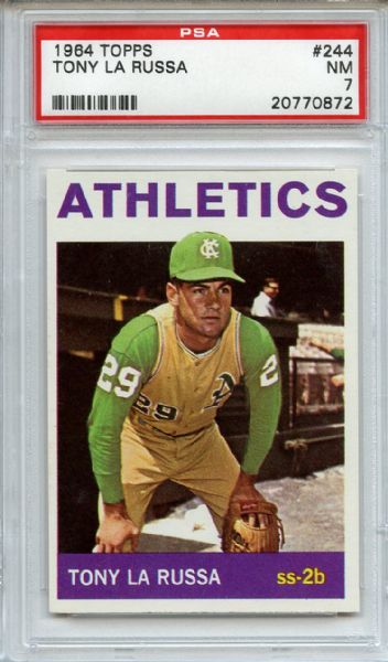 1964 Topps 244 Tony La Russa RC PSA NM 7