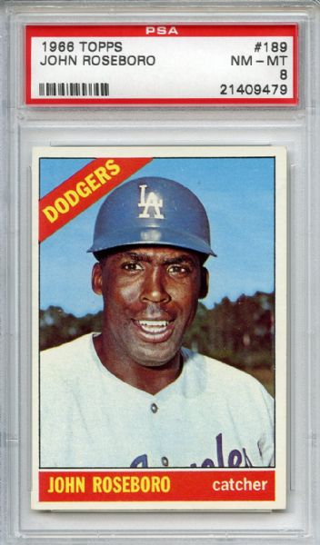 1966 Topps 189 John Roseboro PSA NM-MT 8