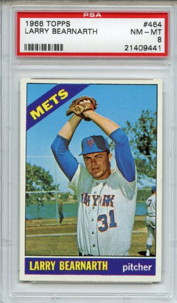 1966 Topps 464 Larry Bearnarth PSA NM-MT 8