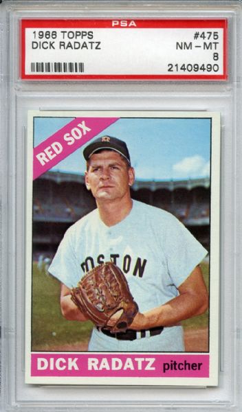 1966 Topps 475 Dick Radatz PSA NM-MT 8