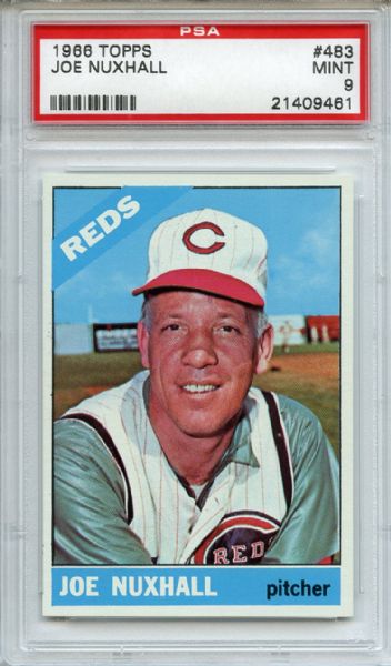 1966 Topps 483 Joe Nuxhall PSA MINT 9