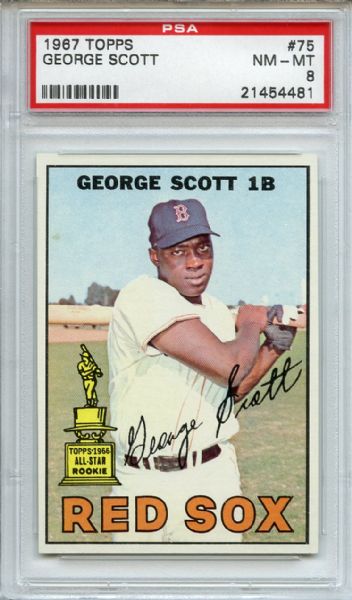 1967 Topps 75 George Scott PSA NM-MT 8