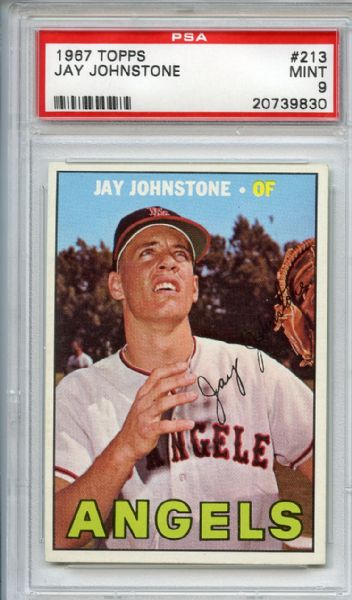 1967 Topps 213 Jay Johnstone PSA MINT 9