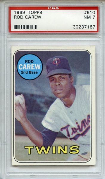 1969 Topps  510 Rod Carew PSA NM 7