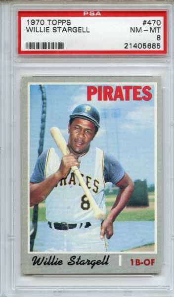 1970 Topps 470 Willie Stargell PSA NM-MT 8