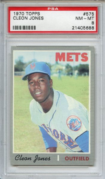 1970 Topps 575 Cleon Jones PSA NM-MT 8