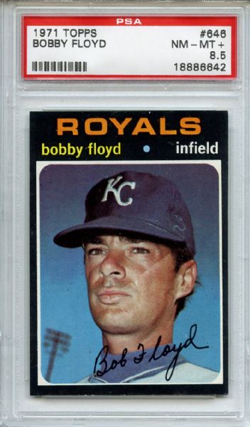 1971 Topps 656 Bobby Floyd PSA NM-MT+ 8.5