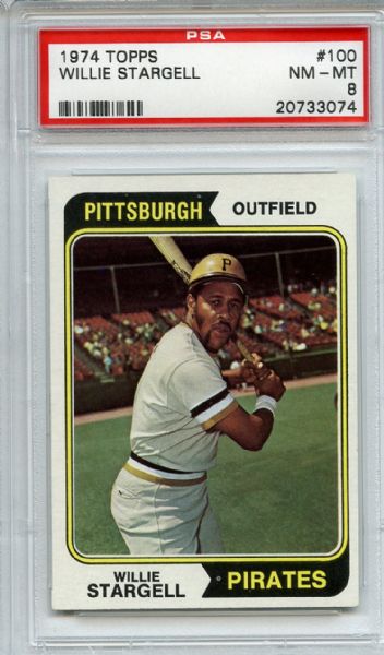 1974 Topps 100 Willie Stargell PSA NM-MT 8