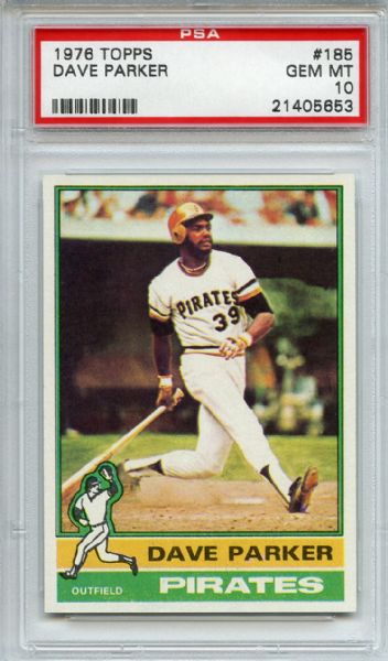 1976 Topps 185 Dave Parker PSA GEM MT 10