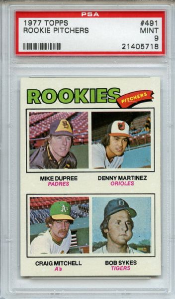 1977 Topps 491 Denny Martinez RC PSA MINT 9