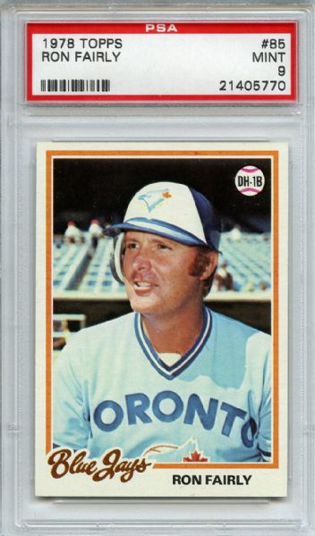 1978 Topps 85 Ron Fairly PSA MINT 9