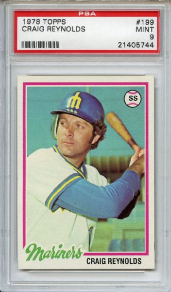 1978 Topps 199 Craig Reynolds PSA MINT 9