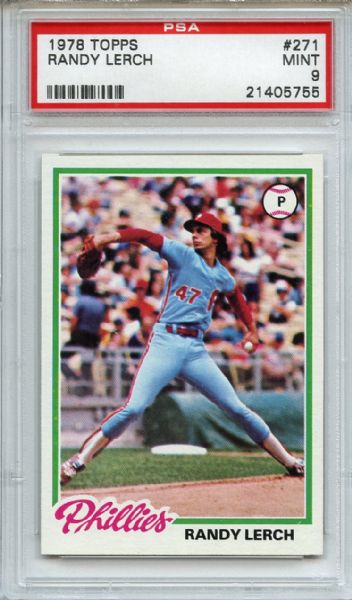 1978 Topps 271 Randy Lerch PSA MINT 9