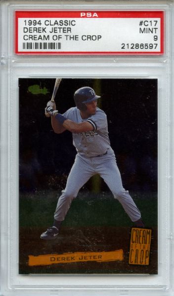 1994 Class Cream of the Crop C17 Derek Jeter PSA MINT 9