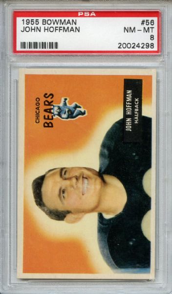 1955 Bowman 56 John Hoffman PSA NM-MT 8