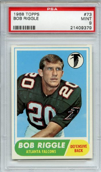 1968 Topps 73 Bob Riggle PSA MINT 9