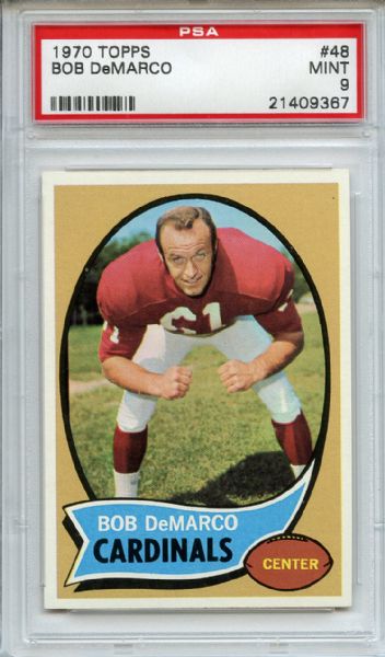 1970 Topps 48 Bob DeMarco PSA MINT 9