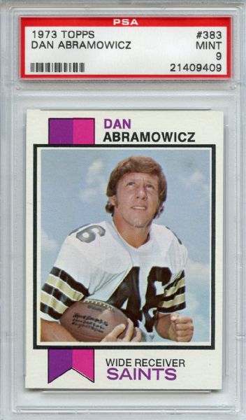 1973 Topps 383 Dan Abramowicz PSA MINT 9