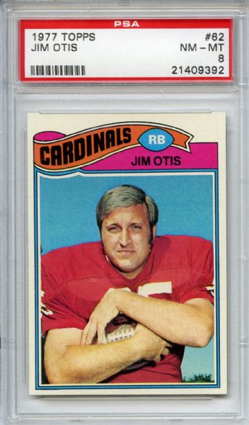 1977 Topps 62 Jim Otis PSA NM-MT 8