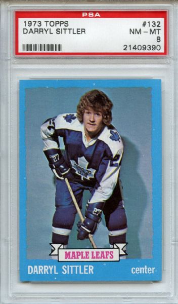 1973 Topps 132 Darryl Sittler PSA NM-MT 8