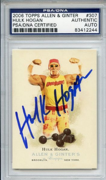 Hulk Hogan Signed 2006 Topps Allen & Ginter PSA/DNA