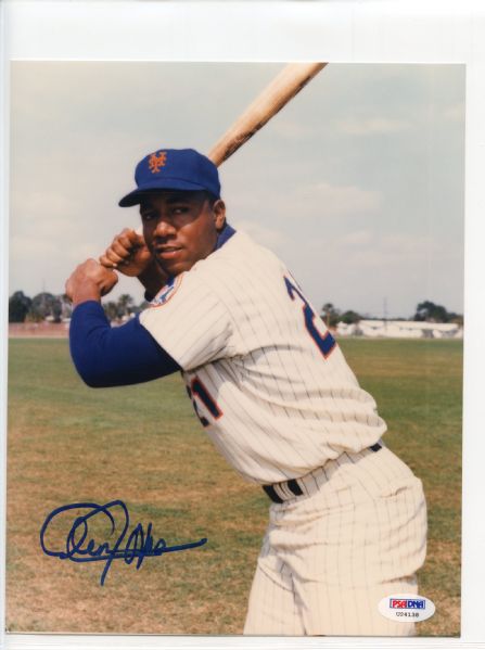 Cleon Jones Signed 8 x 10 Photograph PSA/DNA