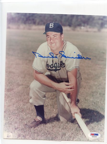 Duke Snider Signed 8 x 10 Photograph PSA/DNA