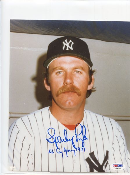 Sparky Lyle AL Cy Young 1977 Signed 8 x 10 Photograph PSA/DNA