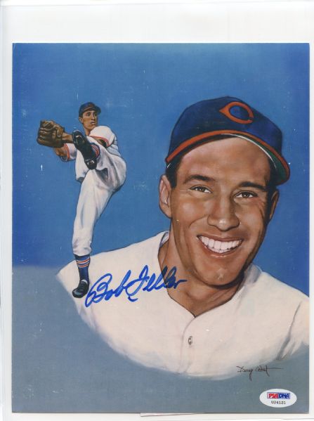 Bob Feller Signed 8 x 10 Photograph PSA/DNA