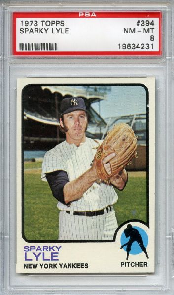1973 Topps 394 Sparky Lyle PSA NM-MT 8