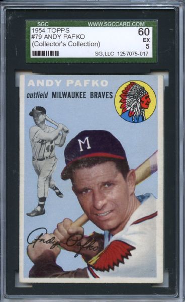 1954 Topps 79 Andy Pafko SGC EX 60 / 5