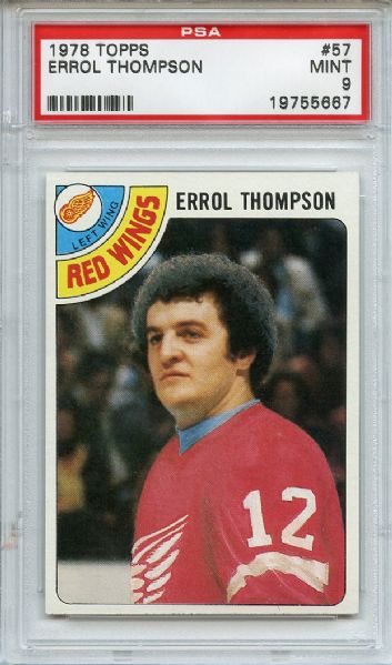 1978 Topps 57 Errol Thompson PSA MINT 9