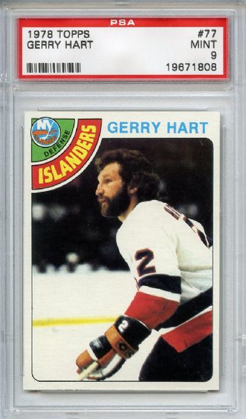 1978 Topps 77 Gerry Hart PSA MINT 9