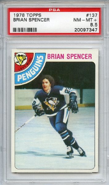 1978 Topps 137 Brian Spencer PSA NM-MT+ 8.5